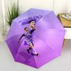 Ronaldo's Silence Portable Automatic Umbrella Sturdy 8-Rib Shaft Lightweight Durable Everyday Carry Umbrella Vibrant Pattern Umbrella