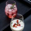 Gold-Plated Iridescent Egg-Shaped Glass Cup for Water or Juice