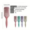 Curl Define Styling Brush Hollow Boar Bristle Detangling Hair Brush Tangled Hair Comb Shaping Defining Curls Styling Tools