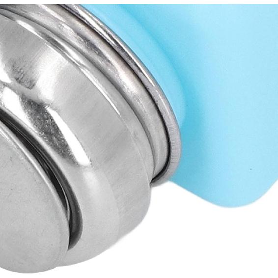 200ml Press Type Solvent Dispenser, ESD Anti Static Bottle with Stainless Steel Lid Pumping Empty for Alcohol Makeup Remover (Blue)