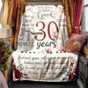 Happy 30Th Birthday Blanket Personalized Name Soft Comfortable Stylish Blanket Car Blanket Perfect For Travel Camping Outdoor Home Suitable For All
