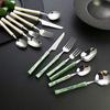 304 Stainless Steel Cutlery Set with Handle Knife Fork Spoon Elegant Western Utensils Dishwasher Safe Tableware for Home Restaurant