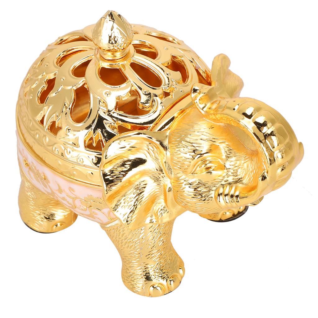 Elephant Shaped Incense   Aromatherapy Ornament for Living Room Entryway Bedroom(Bronze )