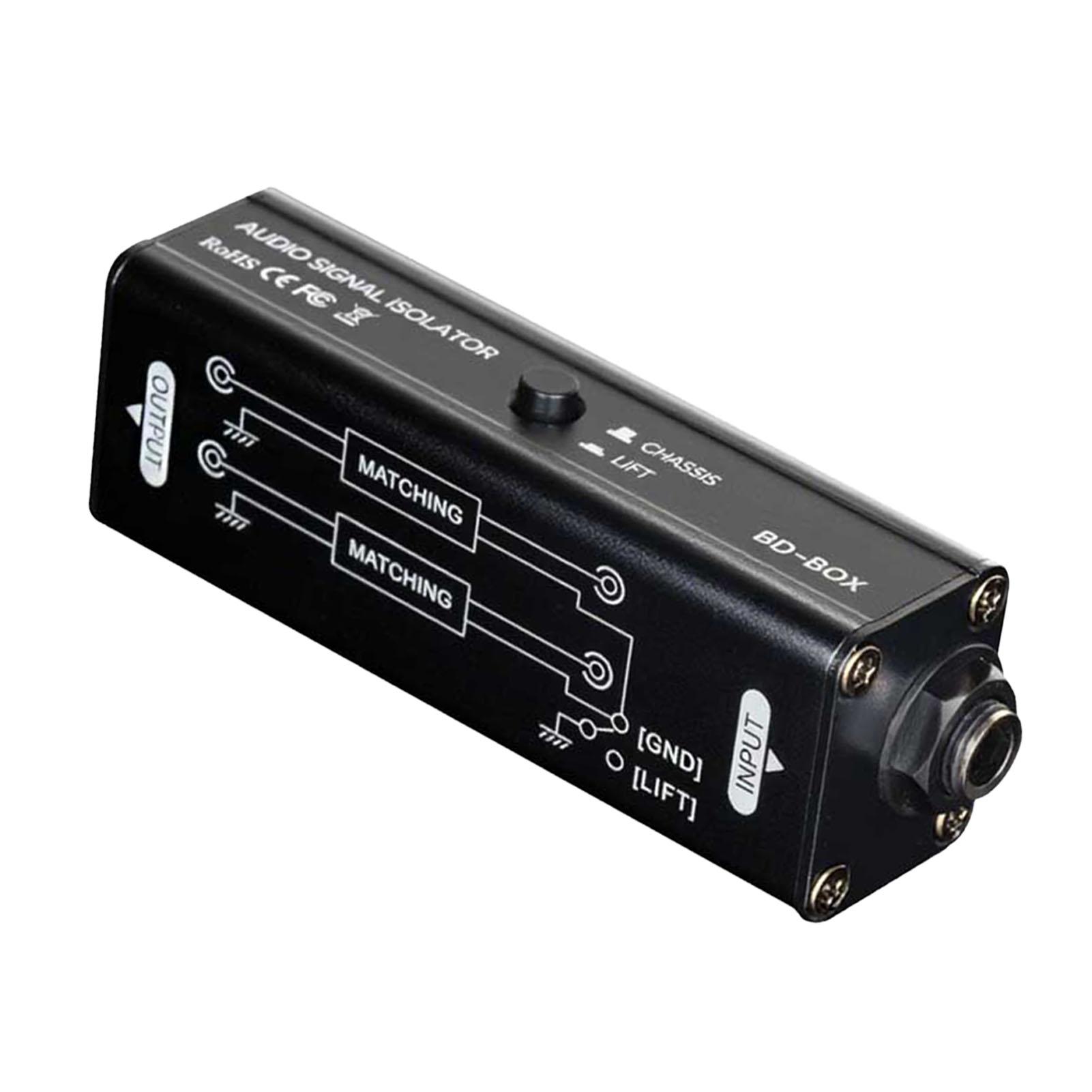

Sign Noise Filter 6.35mm Sound Interface Ground Loop Noise Isolator for Meeting Mic Sound System Sound Player