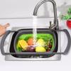 Collapsibles Colander Strainer Expandable Over The Sink Colander Foldable Large Colander Basket To Wash Vegetable Fruit