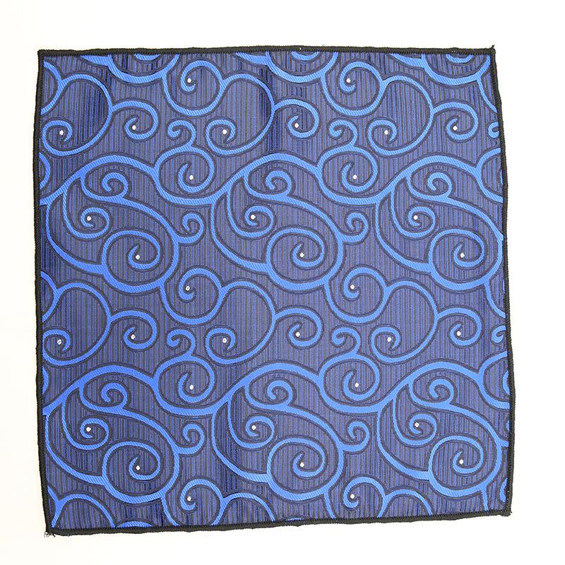 Square Scarf Suit Pocket Towel Wedding Groom Best Man Red Embroidery Business Square Scarf Pocket Towel