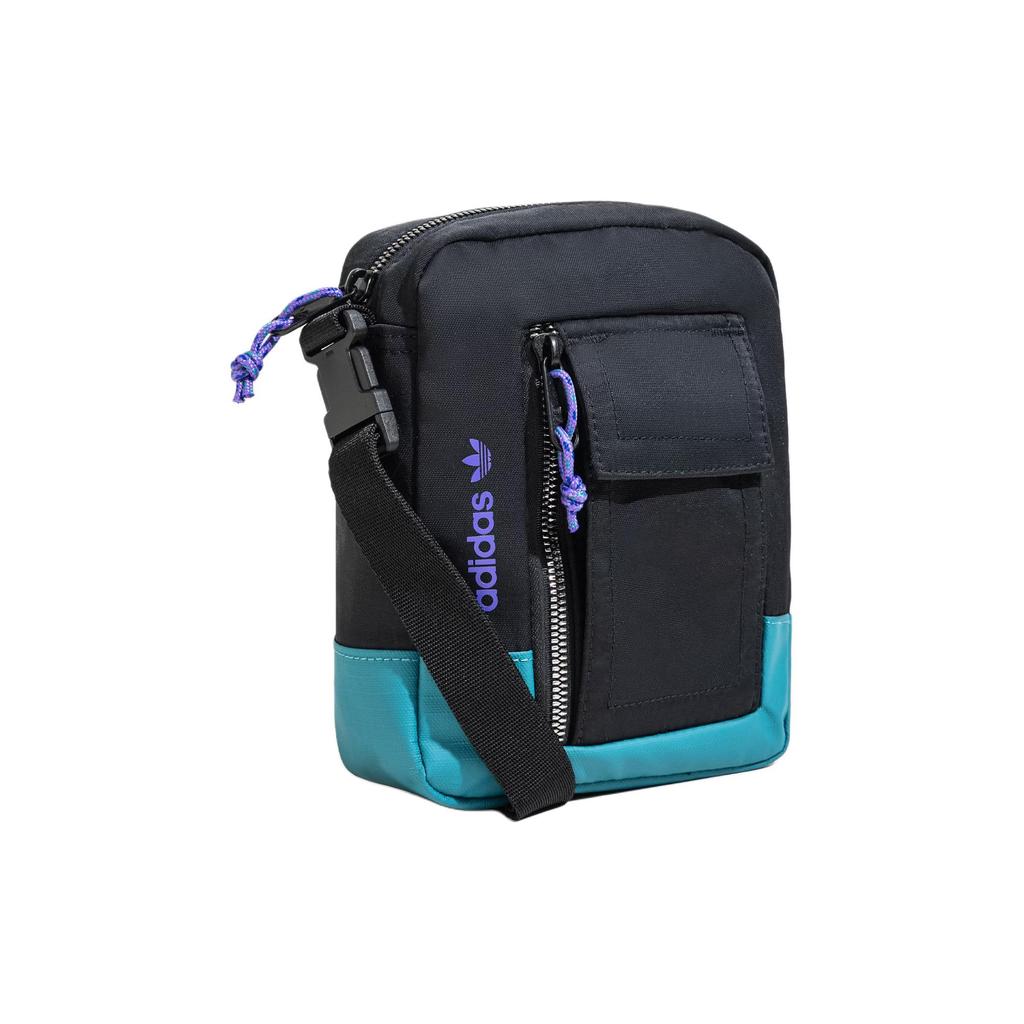 New Adidas Recycled Polyamide+Recycled Polyester Shoulder Bag Crossbody Bag Small Size Unisex Black JF0526