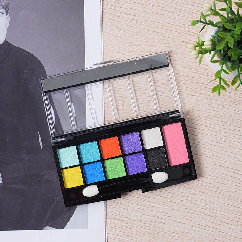 Xibei June 1 Stage Makeup: 12-Color Student Eyeshadow Palette with Pearlescent and Glitter Finish