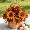 1/4PCS Artificial Flowers Silk Holding Sunflower Valentine's Wreath Wedding Brial Bouquet Home Room Arrangement Vase Sill Decora