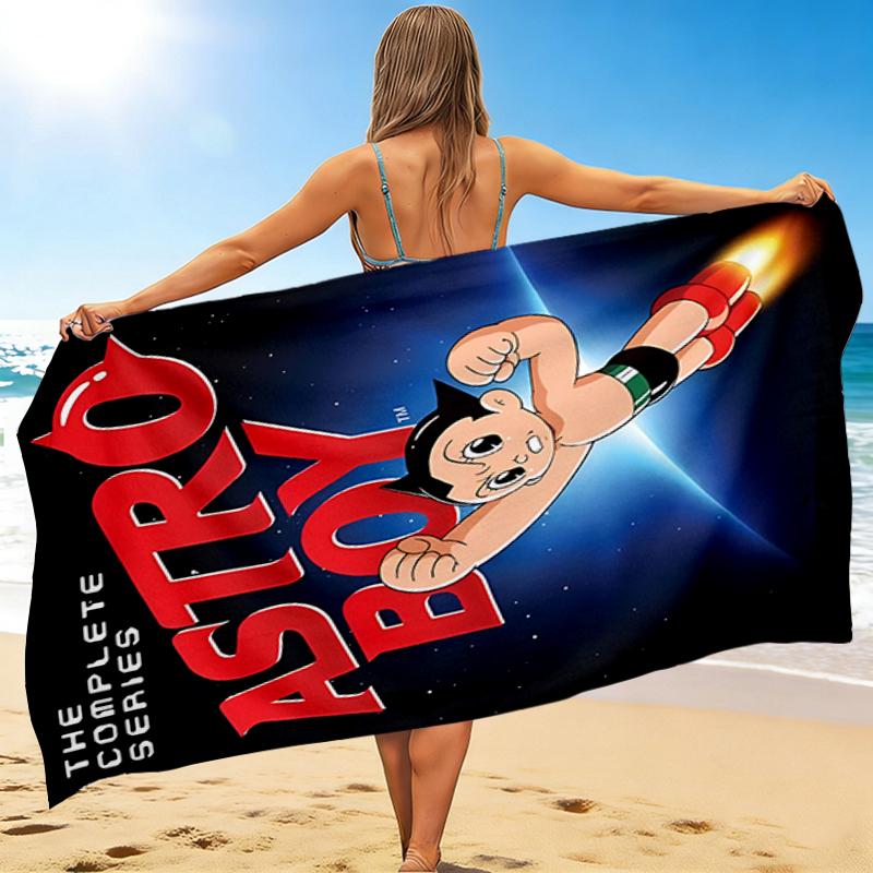 1Pc Astro Boy Adventure Beach Towel Quick Dry Multiuse For Beach Pool Gym Yoga Home Travel Christmas Halloween Xmas Gift L113