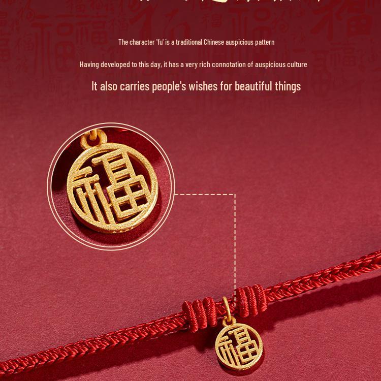 2025 Benmingnian Red String Couple Bracelet - Handmade Woven Talisman for Men & Women
