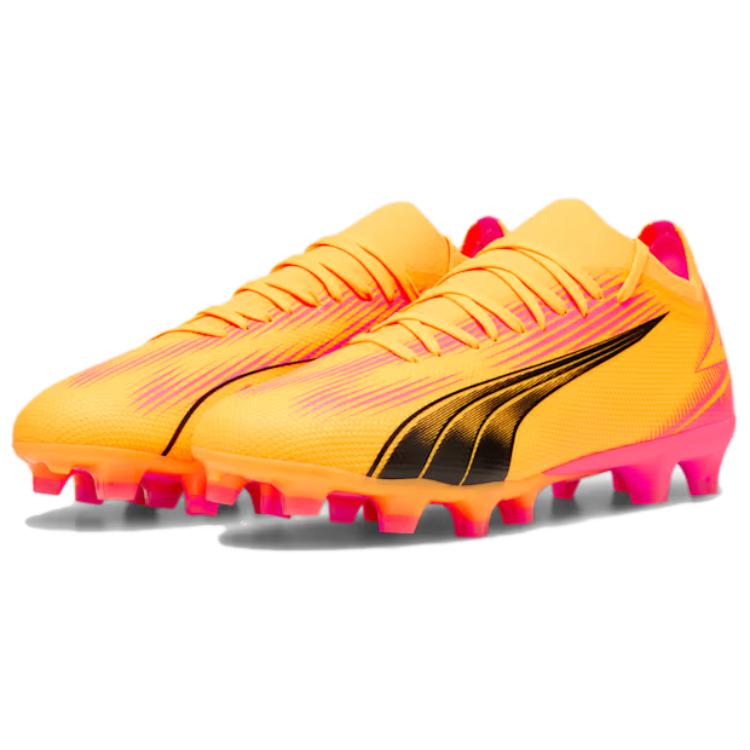 New PUMA Ultra Match AG Short Rubber Studs FG Long Rubber Studs Abrasion Resistant Soccer Shoes Unisex Orange 107754-03