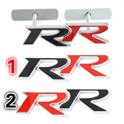 3D Metal RR Logo Car Stickers Emblem Trunk Badge Decals for Honda RR Civic Mugen Accord Crv City Hrv