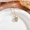 European American Hip Hop Mocha Leopard Pendant Retro Women's Necklace