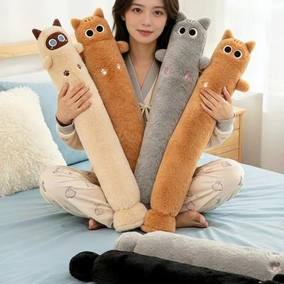 Water-filled Siamese Cat Hot Water Bag Rubber Bag Cartoon Long Cat Hot Water Bottle Cute Durable Kitty Hand Warmer Bed Warming