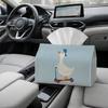 2D Flat 1 Cute Minimalist Animal- Stylish Tissue Box, Blue Goose Design- Suitable for Home, Parties, Vehicles, Kitchen, Dining Areas, Home Decor, Tren