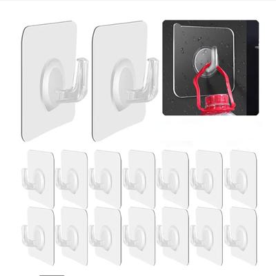10 buc cârlig autoadeziv transparent pentru ușă, cârlig de perete pentru copii, suport pentru încărcături grele, bucătărie, baie, prosop, suport pentru chei, cârlig lipicios pentru haine