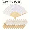 Vintage Style Paper Paddle Fans  - Elegant Foldable Handheld Fan for Wedding & Party Decor - Chic Cooling Accessory