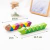 Colorful Wooden Caterpillar Worm Puzzles Kids Learning Educational Didactic Baby Toys Fingers Game for Children Montessori Gift