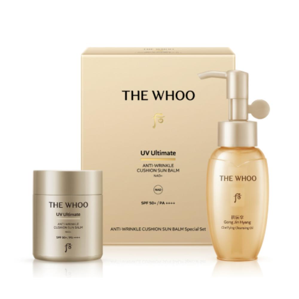 The History of Whoo UV Ultimate Anti-Wrinkle Cushion Sun Balm 13g (SPF50+, PA++++) - Luxury Sun Care & Age Defying Base