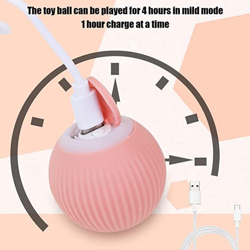 Smart Cat Toys Automatic Rolling Ball Electric Cat Toys Interactive For Cats Training Self-moving Kitten Toys Pet Accessories