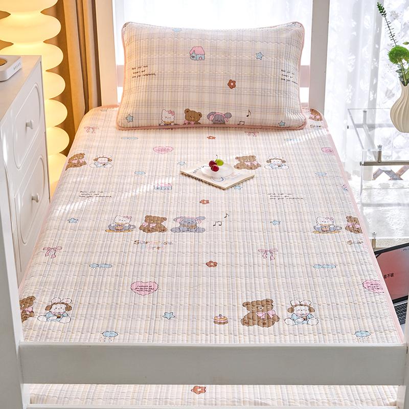 (Student Season) Small Fresh Printed Cotton Bed Cover Student Bed Cover