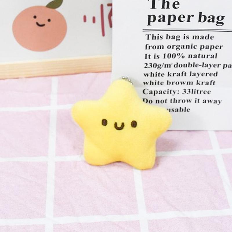 Backpack Purse Star Pendant Plush Toy Bag Charm Gift for Girlfriend
