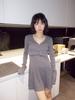 Hety Ellen Babydoll Dress (Gray)