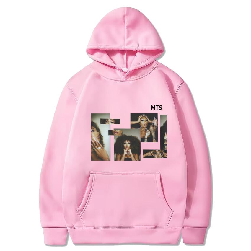Vintage Megan Thee Stallion Selfie Graphic black Hoodie Men Women hip hop Casual streetwear Unisex Fleece Long sleeve Sweatshirt