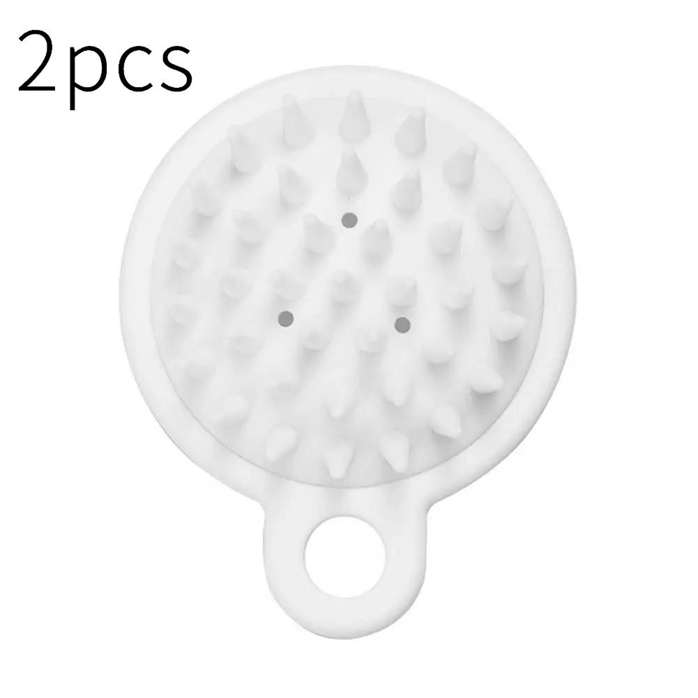 Dandruff Removing Scalp Massager - White Durable, Flexible Versatile, Shampoo Cleaning Brush