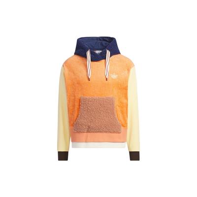 adidas Originals Trifoglio X Melting Sadness Felpa a Maniche Lunghe con Colletto a Contrasto e Patch Coniglio Co-Branded Top Unisex Cachi Chiaro-Marrone HY7255