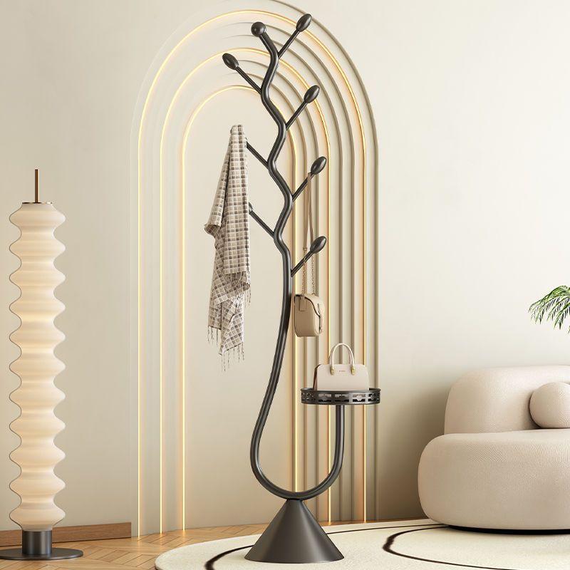 Domestic Floor Hanger Home Bedroom Standing Iron Coat Rack Living Room Entrance Coat Hat Key Storage Interior Luxury Decoration