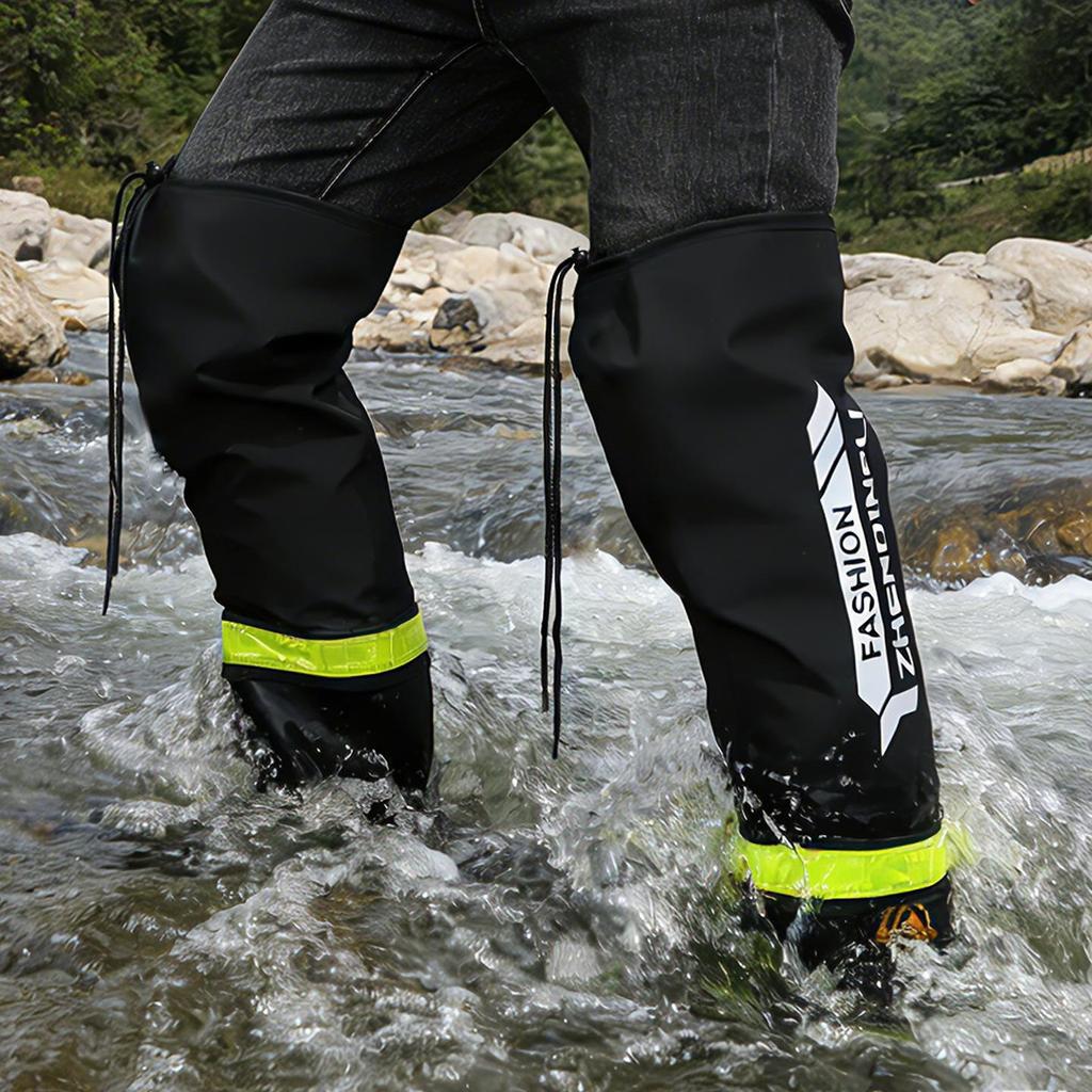 Men's Plus Size Waterproof Over-the-Knee Non-Slip Fishing & Beachcombing Boots