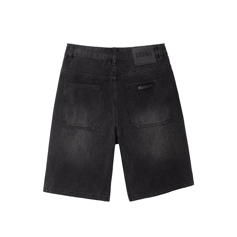 

Летние Новые Японские Свободные Джинсовые Шорты Пятиточечные Брюки Трендовые Брюки Средней Длины 38 чёрный