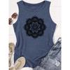 2026 Trendy Mandala Pattern Print Women Sleeveless Tank Top High Quality Casual Spring Summer Vest