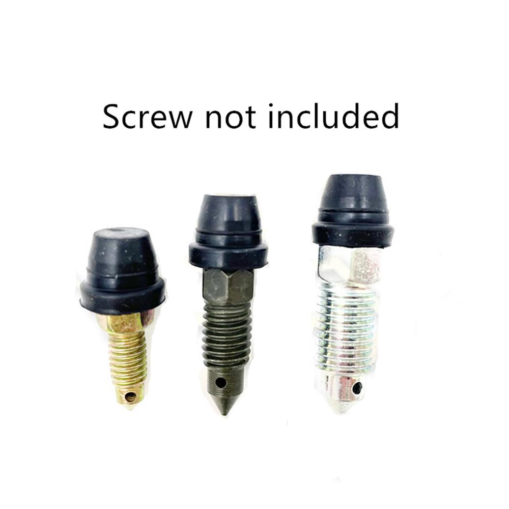 10Pcs Rubber Motorcycle Disc Brake Pump Caliper Screw Cap Waterproof Dust Cover
