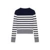 Teenie Weenie Bear Letter Stripe Knitted Cardigan