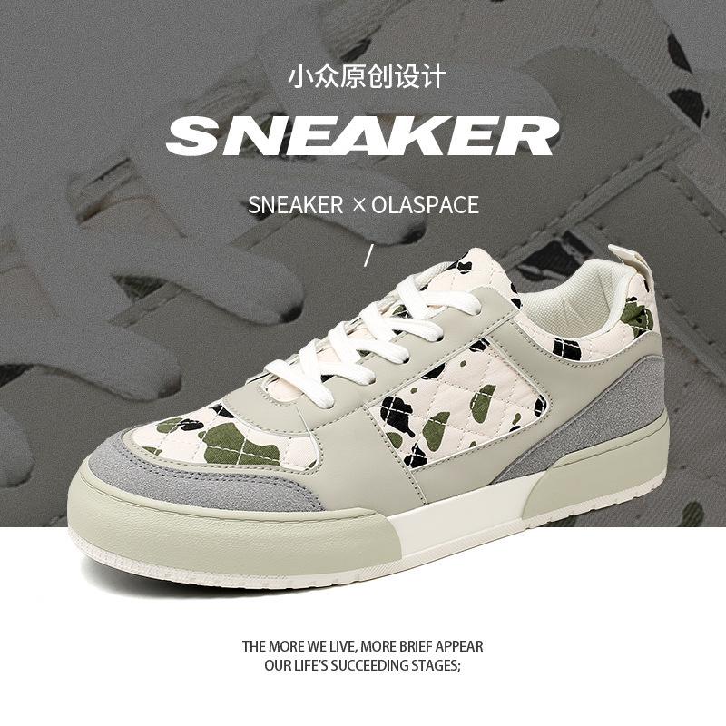 

Men s shoes Guochao camouflage cloth board shoes autumn breathable shoes casual shoes men s shoes men s trendy shoes men s cow shoes 1176 44