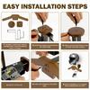 Motorcycle Helmet Holder Solid Wood Clothes Hanger Versatile Wall Mounted Motorcycle Helmet Mount for Hanging Key Gloves Clothes
