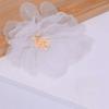 10Pcs 5.5cm Organza Artificial Flower Appliques Colorful Translucent Chiffon Flower Embroidered Patches 3D Clothes Sewing Patch