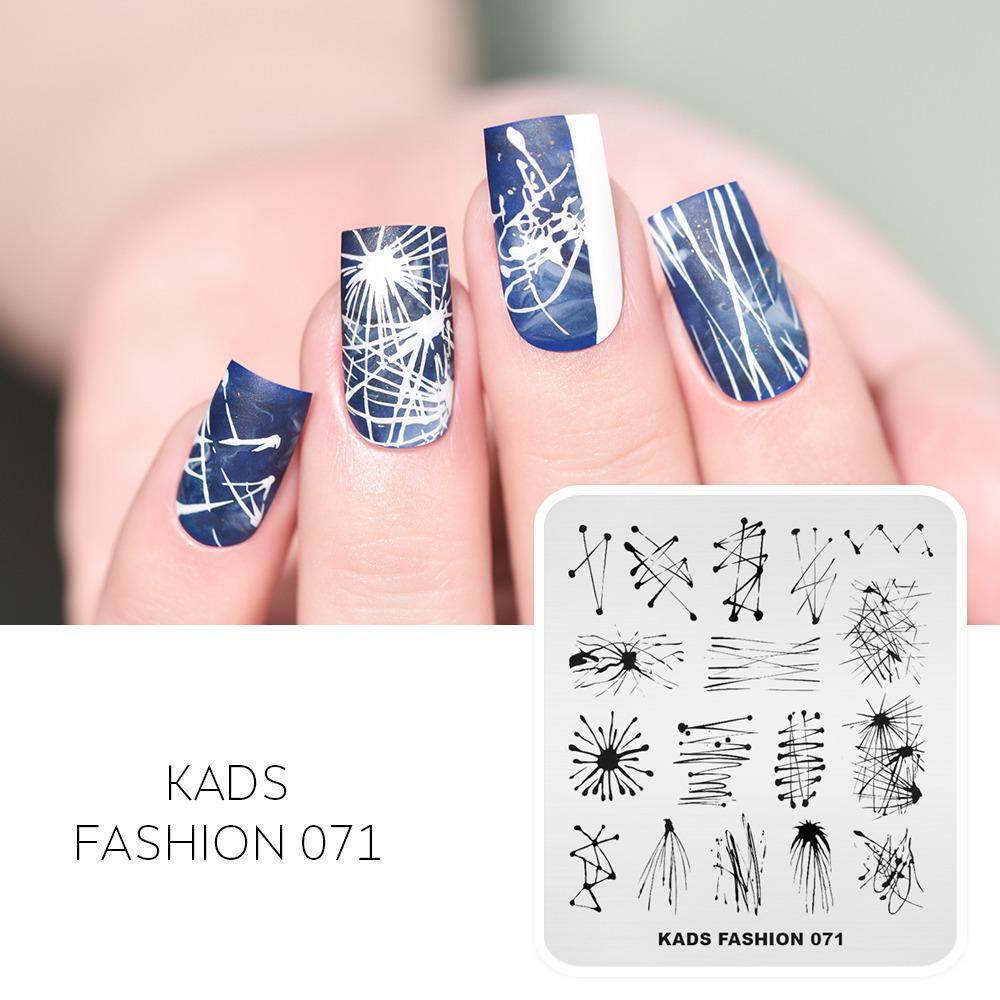 KADS New 16 Designs Chinese Fashion Ocean Nail Stamp Plate Lotus Snake Dragonfly Mixed Pattern Nail Art Tools Stamping Template Stencil Plate