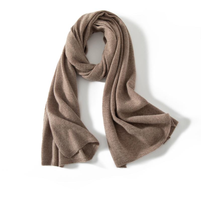 MERRILAMB High Quality Unisex 100% Cashmere Scarf Winter Fashion Plain Solid Warm Cashmere Shawl Wrap Long Scarves for Women Men