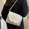 Beach Wowen Shoulder Bag Summer Crossbody Wallet Flap Crossbody Bag for Women