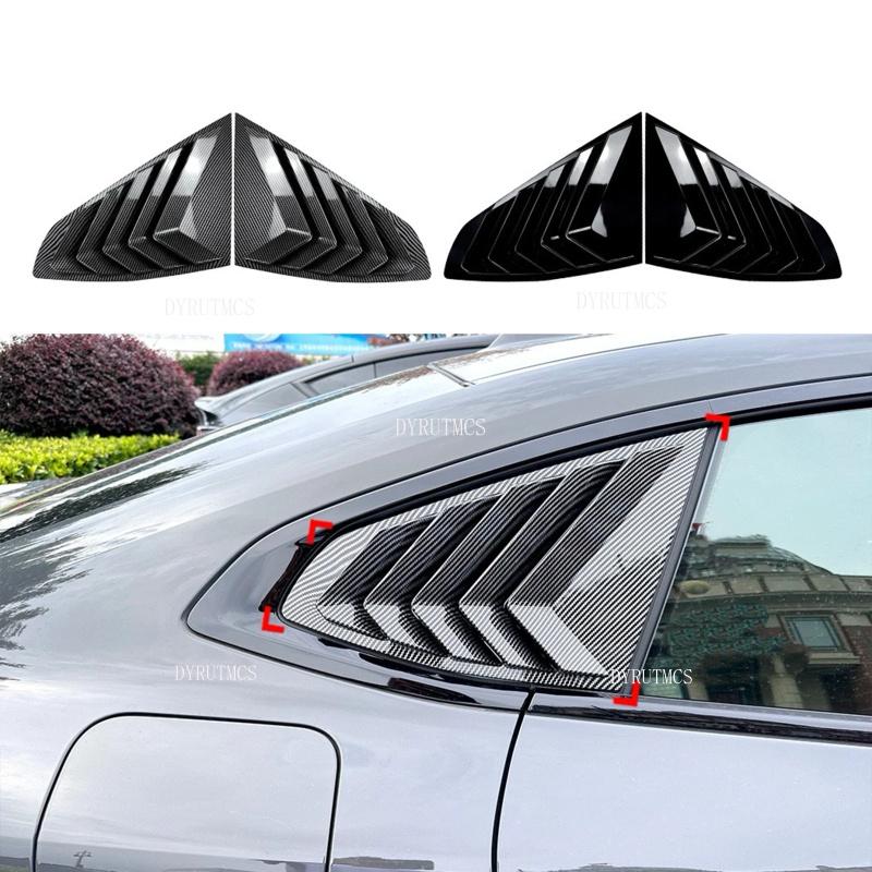 Car Styling Rear Window Louvers For BMW G24 G26 430i 430d M440i M440d i4 Gran Coupe 2021-2025 Rear Triangle Window Shade Spoiler