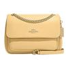 New Klare Pebbled Leather Shoulder Bag, Crossbody Bag Medium Size Women's Yellow Gray CC353-IMVAN