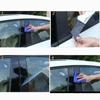 6PCS Carbon Fitbre Car Window Trim Cover BC Column Sticker Fit for Land Rover Range Rover L405 2013- Polished Pillar