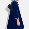New COACH Swinger Jacquard Fabric With Cow Leather Patchwork Handbag Shoulder Bag Women's Black CF113-LHDRJ