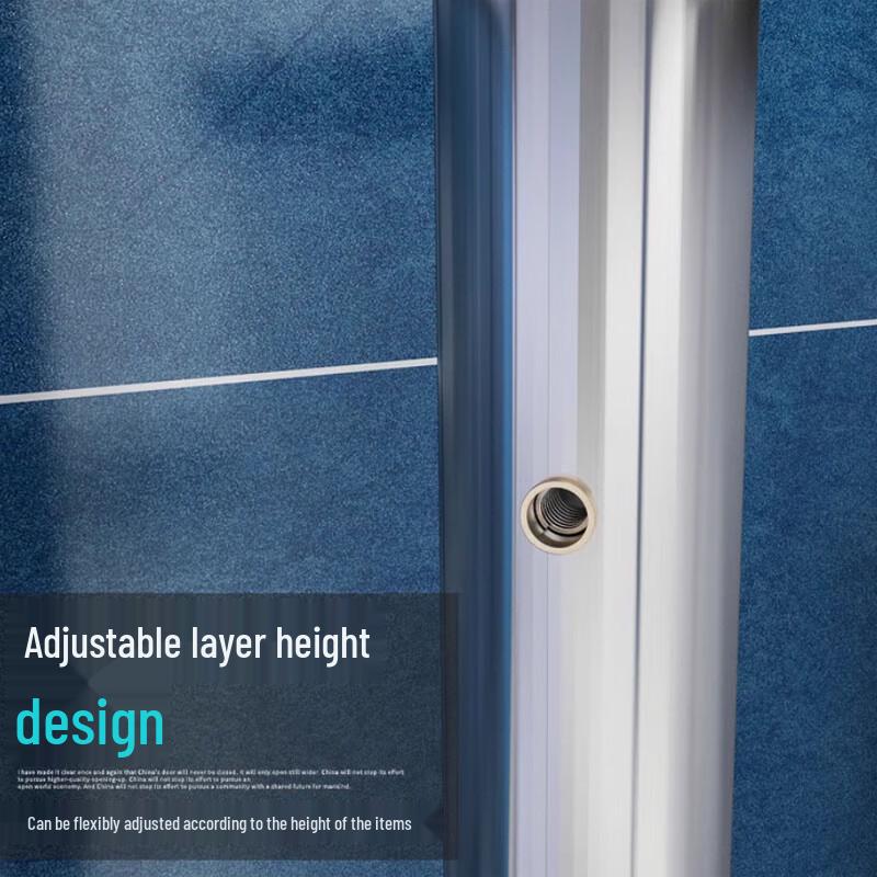 Yunshuang 4-Tier Steel-Wood Kitchen Storage Rack