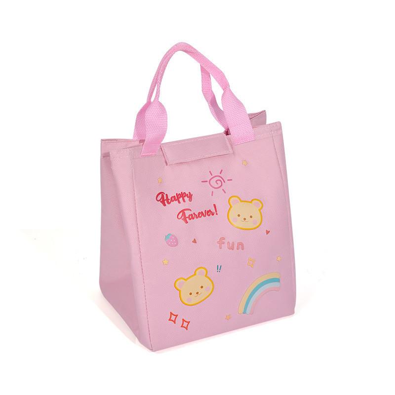 Oxford Cloth Cartoon Lunch Bag With Insulation And Storage Function For Office Workers