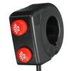 1pc 7/8 Inch 22mm Motorcycle Bike Handlebar On Off Button Head Spot Fog Light Switch Motorcycle Switches
